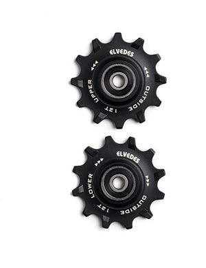 Elvedes derailleurwieltjes RVS 12T 11V sealed narrow wide