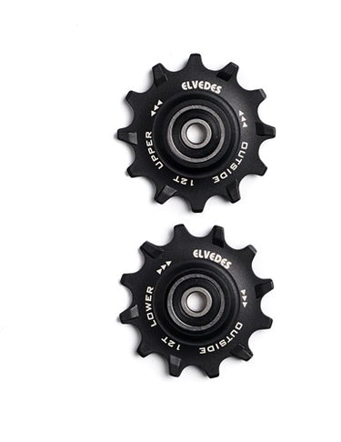 Elvedes derailleurwieltjes RVS 12T 11V sealed narrow wide