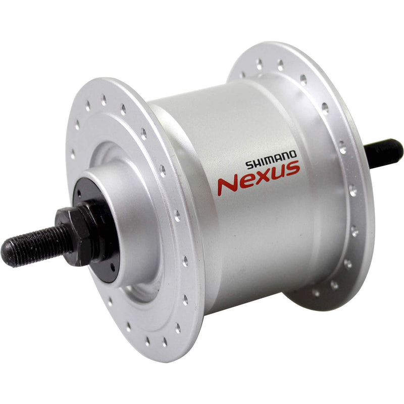 Load image into Gallery viewer, Shimano naafdynamo 36g vaste as 6v 2.4w dhc3000 zilver
