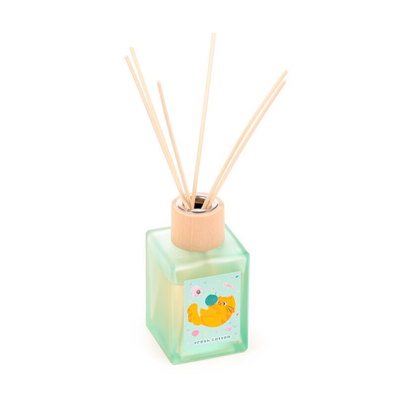 Load image into Gallery viewer, Beans co katten fris katoen 100ml geurstokjes huisparfum
