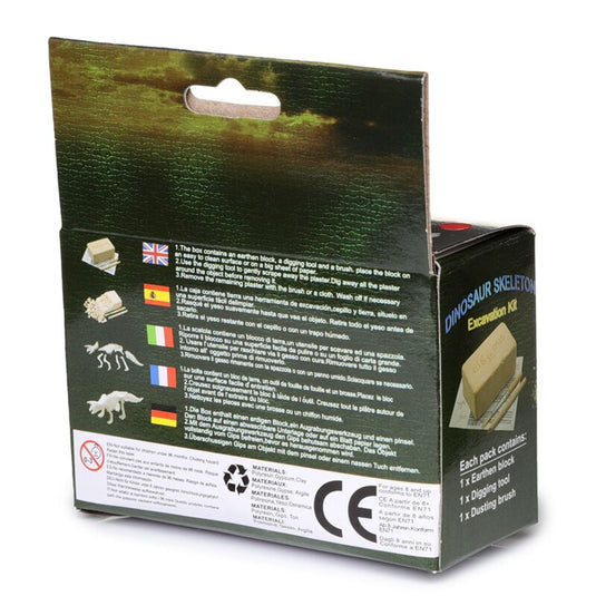 Klein dinosaurus geraamte opgraving set