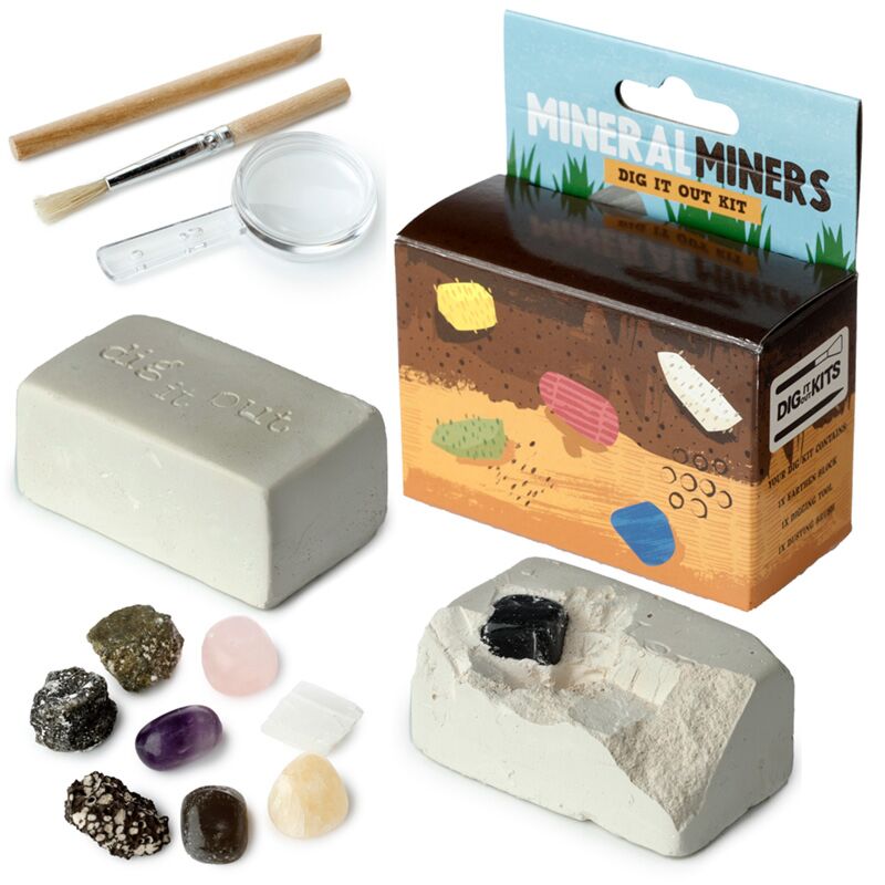 Load image into Gallery viewer, Stenen, mineralen en halfedelstenen opgraving set dig-a-saurus
