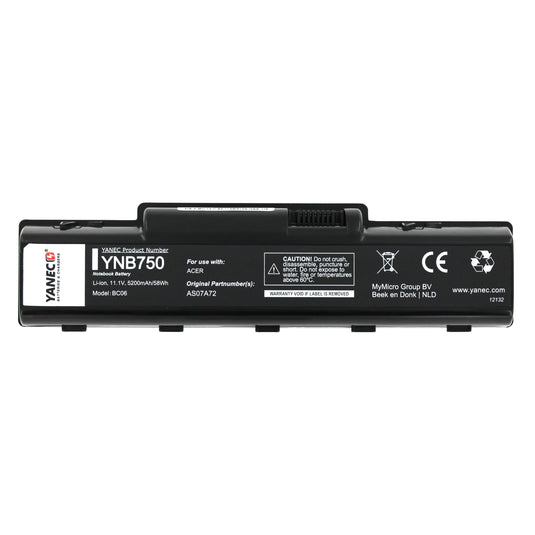 Yanec laptop accu 10.8v 5200mah