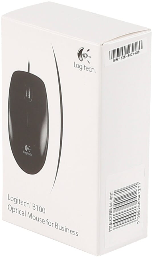 Logitech b100 optische muis usb - zwart