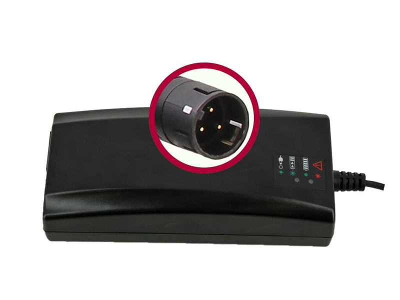 Load image into Gallery viewer, Bmz charger li-ion 42v 4a plug round 3-pin
