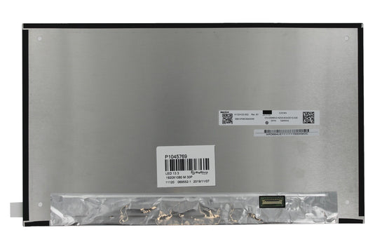 13.3 inch lcd scherm 1920x1080 mat 30pin edp, ips, 17mm