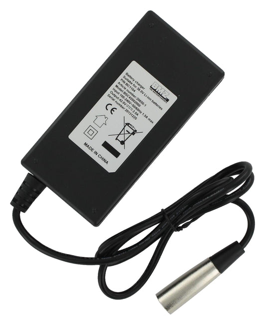 Bmz acculader li-ion 42v 2a xlr 4pin