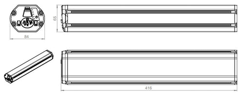 Bosch powertube 630wh horizontaal e-bike vision