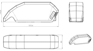 Bosch powerpack 720wh frame e-bike vision (bes2)