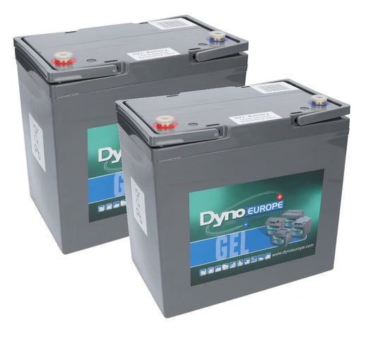 Dyno gel accu 12v 59ah vervangingsset (excl. kabels)