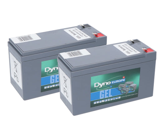 Dyno gel accu 12v 7.5ah vervangingsset (excl. kabels)