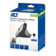 Act connectivity draadloze ergonomische muis met bluetooth en usb-c usb-a (zilver zwart, 1000 - 2400 dpi)