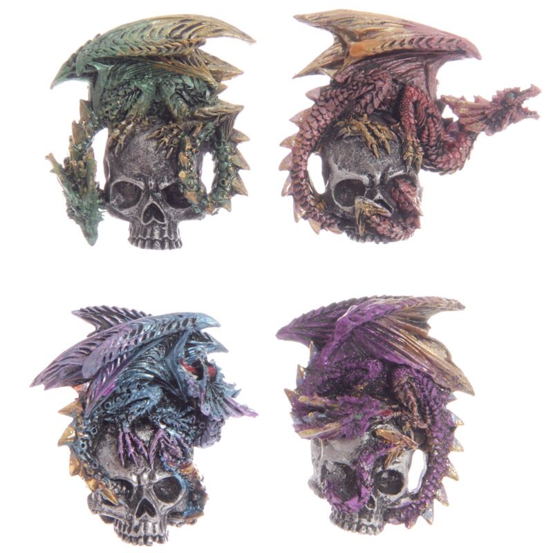 Load image into Gallery viewer, Gothic drakenschedel magneet
