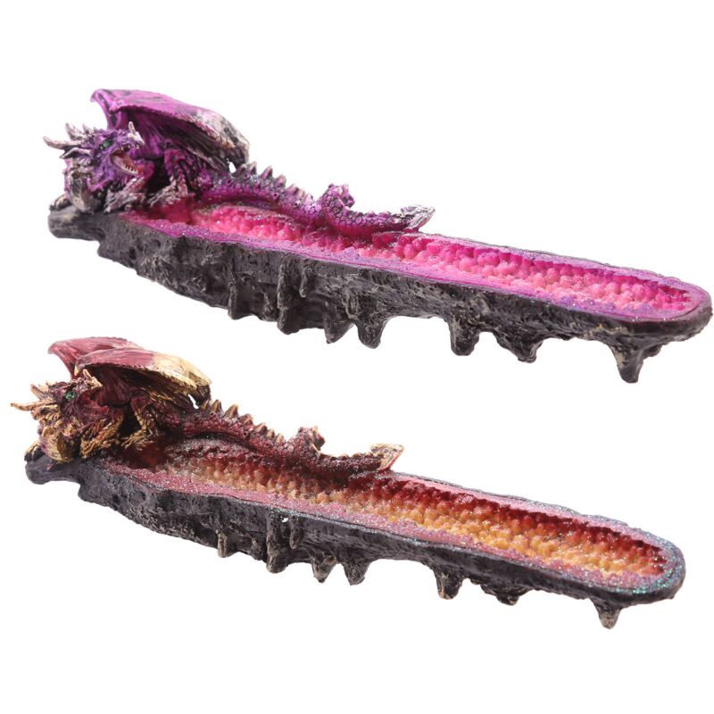 Load image into Gallery viewer, Geode draak rots wierookhouder
