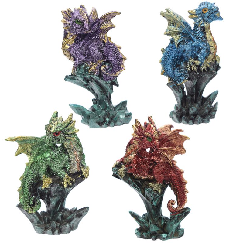 Load image into Gallery viewer, Enchanted nightmare draak - mini bergkristal

