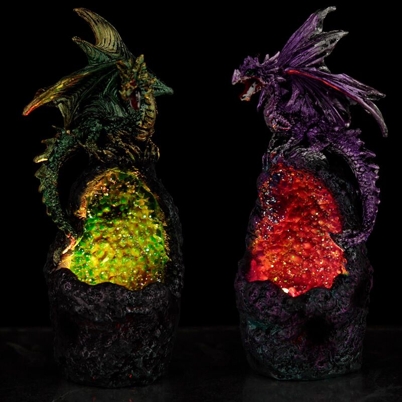 Load image into Gallery viewer, Dark legends kristalgrot led draak

