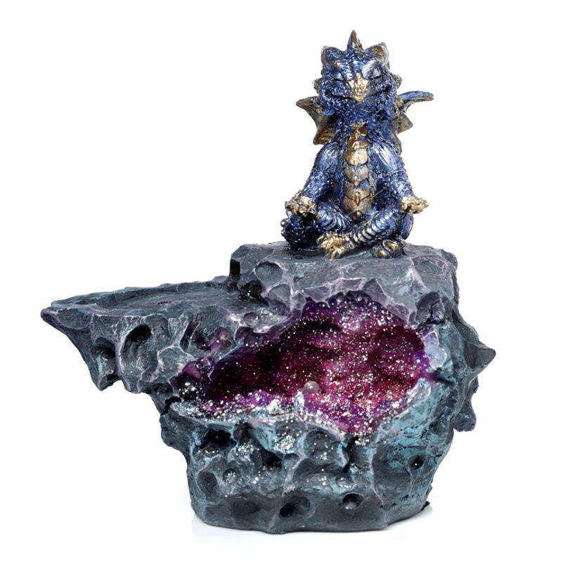 Load image into Gallery viewer, Elements yoga draak led kristal wierookhouder
