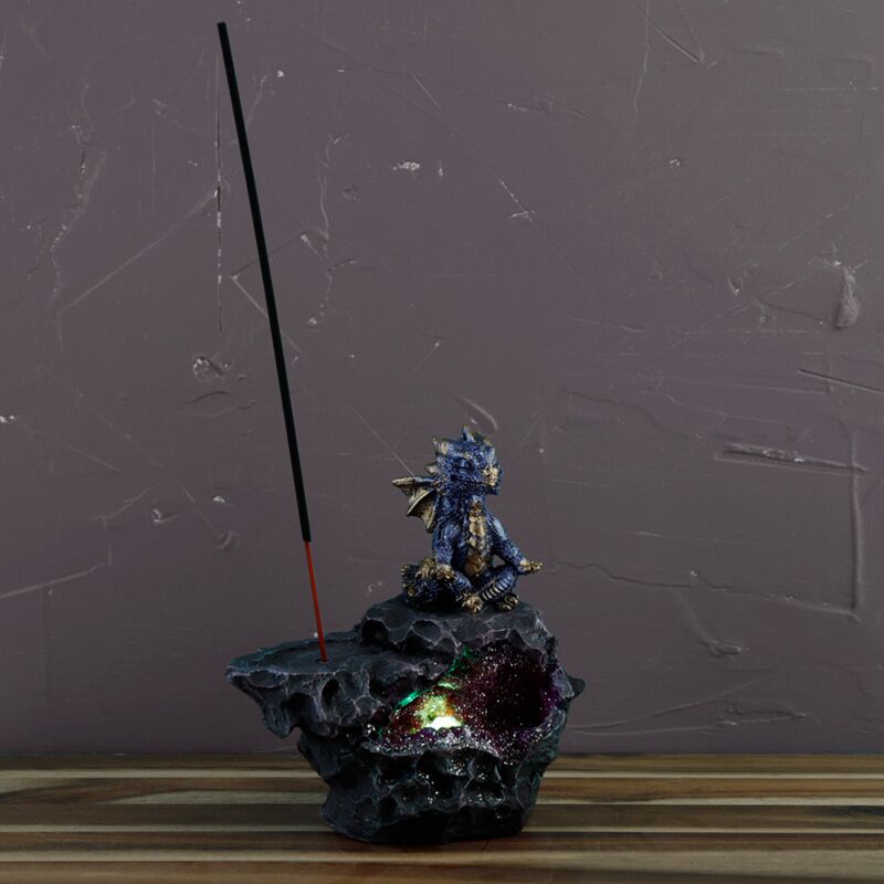 Load image into Gallery viewer, Elements yoga draak led kristal wierookhouder

