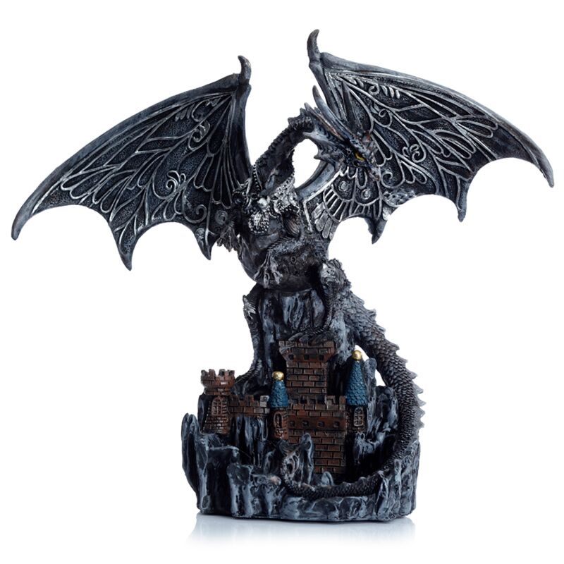 Load image into Gallery viewer, Dark legends wings of magic zilver kasteel wacther draak
