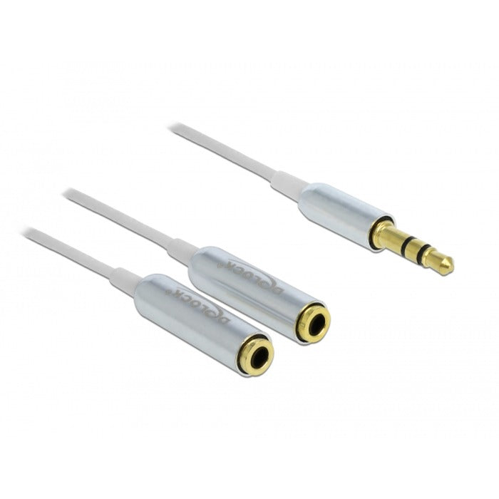 Load image into Gallery viewer, DeLOCK Cable audio splitter stereo jack male 3.5mm > 2x s
