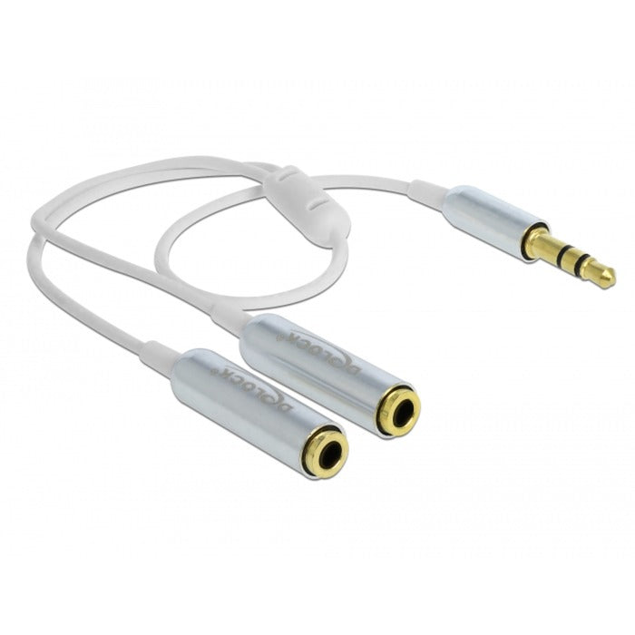 Load image into Gallery viewer, DeLOCK Cable audio splitter stereo jack male 3.5mm > 2x s
