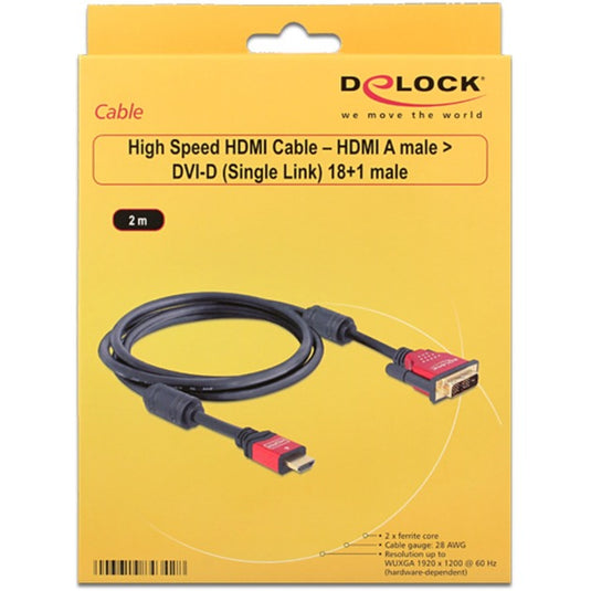 DeLOCK High Speed HDMI A (male) > DVI (male)