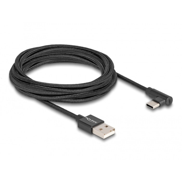 Load image into Gallery viewer, DeLOCK USB 2.0 Cable Type-A male to USB Type-C male angle
