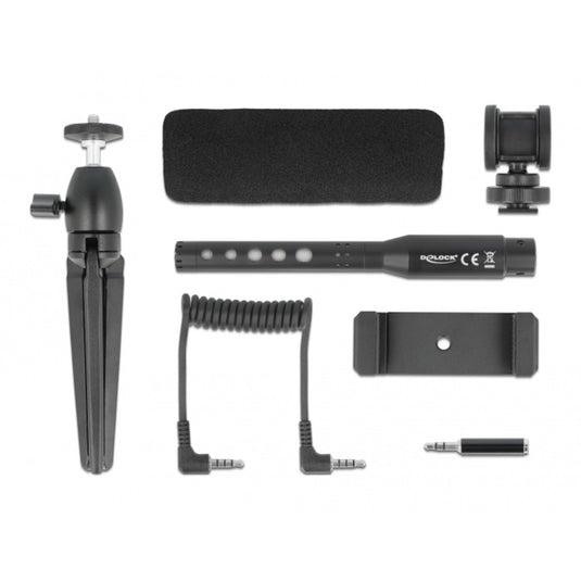 DeLOCK Vlog Shotgun Microphone Set for Smartphones and DS