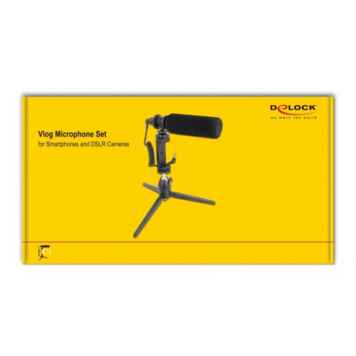 Load image into Gallery viewer, DeLOCK Vlog Shotgun Microphone Set for Smartphones and DS
