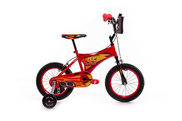 Disney autos disney cars kinderfiets - jongens - 14 inch - rood - twee handremmen