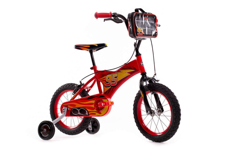 Load image into Gallery viewer, Disney autos disney cars kinderfiets - jongens - 14 inch - rood - twee handremmen
