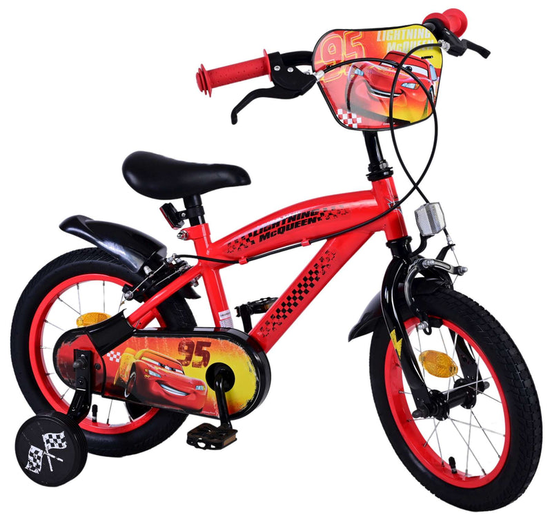 Load image into Gallery viewer, Disney Disney Kinderfiets Jongens 14 inch Rood Twee handremmen
