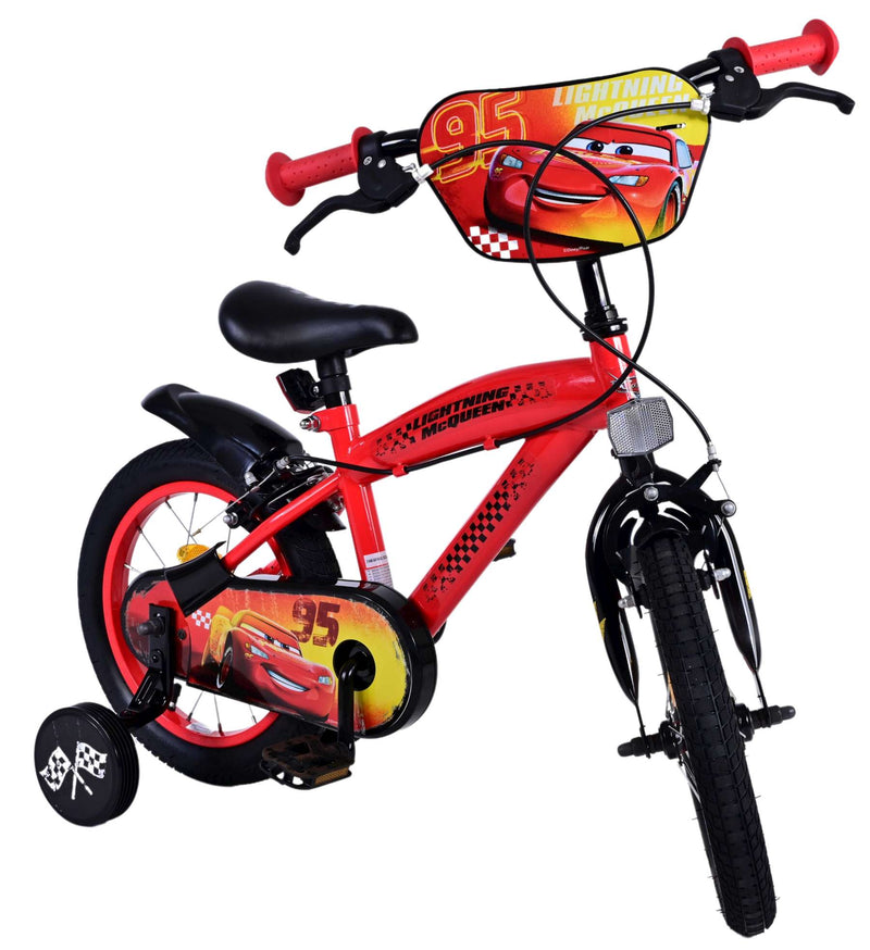 Load image into Gallery viewer, Disney Disney Kinderfiets Jongens 14 inch Rood Twee handremmen

