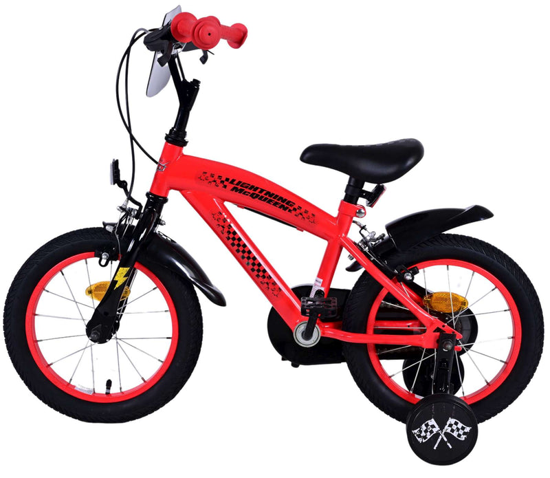 Load image into Gallery viewer, Disney Disney Kinderfiets Jongens 14 inch Rood Twee handremmen
