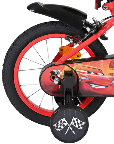 Disney autos disney cars kinderfiets - jongens - 14 inch - rood - twee handremmen