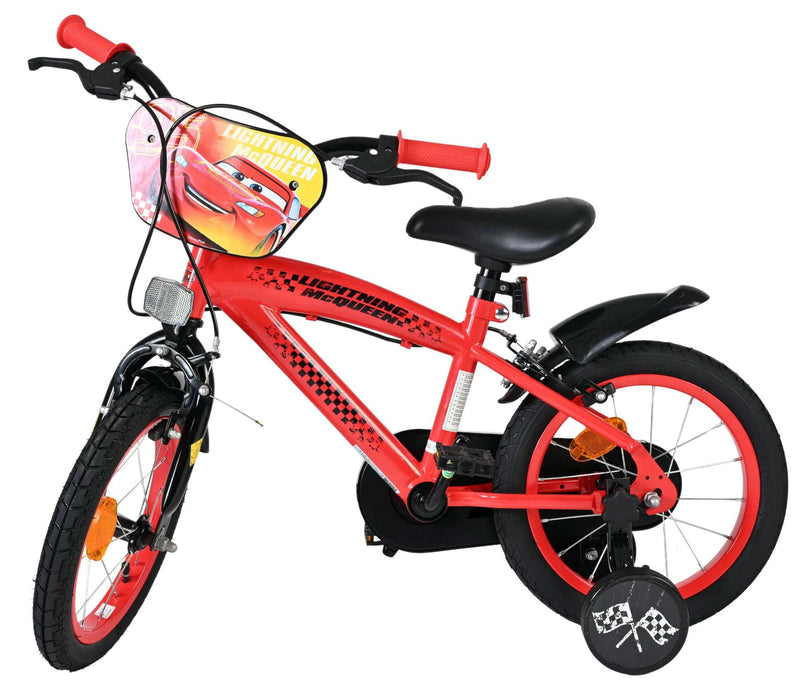 Load image into Gallery viewer, Disney autos disney cars kinderfiets - jongens - 14 inch - rood - twee handremmen
