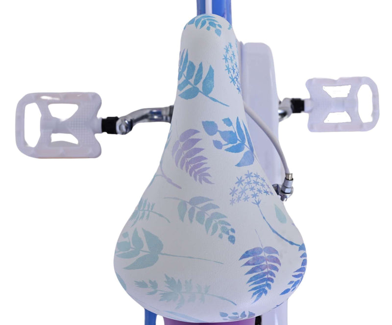 Load image into Gallery viewer, Disney Frozen 2 Kinderfiets Meisjes 14 inch Blauw Paars Twee handremmen
