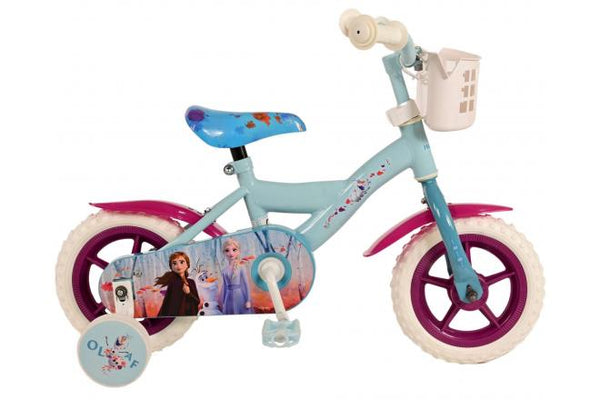 Disney Frozen 2 Kinderfiets - Meisjes - 10 inch - Blauw Paars - Doortrapper