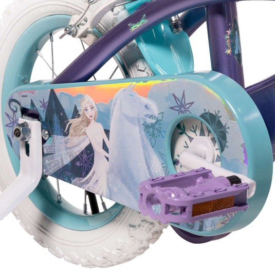 Huffy disney frozen 2 kinderfiets - meisjes - 12 inch - blauw paars - twee handremmen