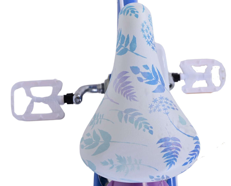 Load image into Gallery viewer, Disney Frozen 2 Kinderfiets Meisjes 16 inch Blauw Paars Twee handremmen
