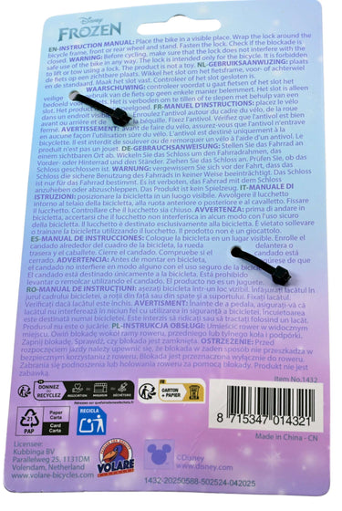 Volare frozen kabelslot blauw paars