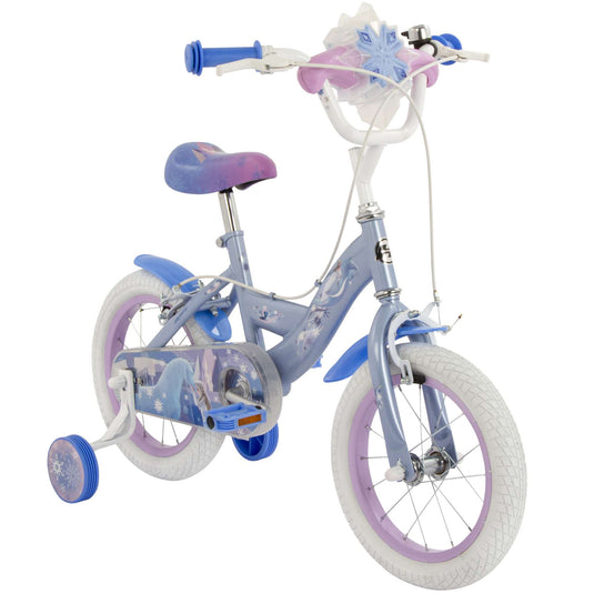 Disney die eiskönigin disney frozen 2 kinderfiets - meisjes - 14 inch - blauw paars - twee handremmen