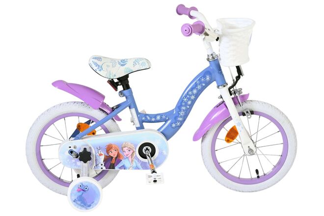 Load image into Gallery viewer, Disney die eiskönigin disney frozen 2 kinderfiets - meisjes - 14 inch - blauw paars
