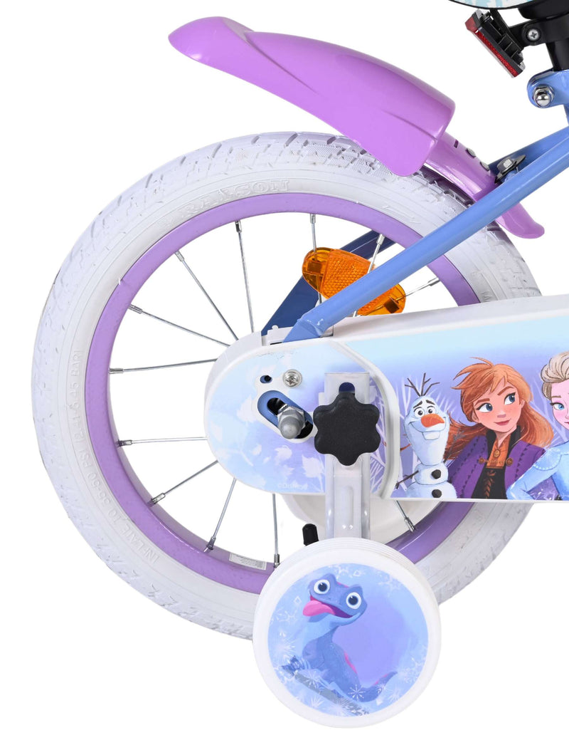 Load image into Gallery viewer, Disney die eiskönigin disney frozen 2 kinderfiets - meisjes - 14 inch - blauw paars

