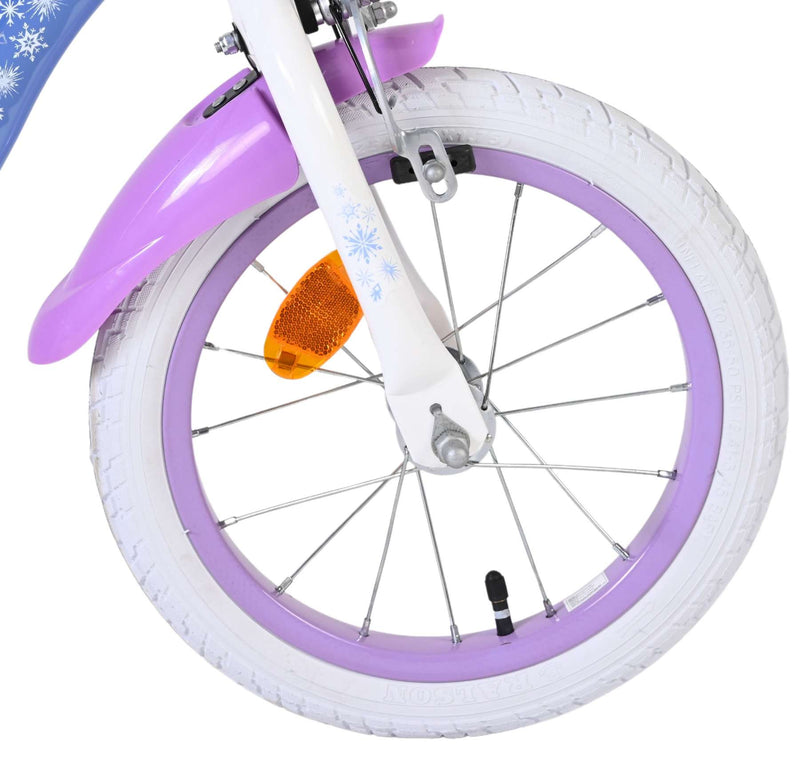 Load image into Gallery viewer, Disney die eiskönigin disney frozen 2 kinderfiets - meisjes - 14 inch - blauw paars
