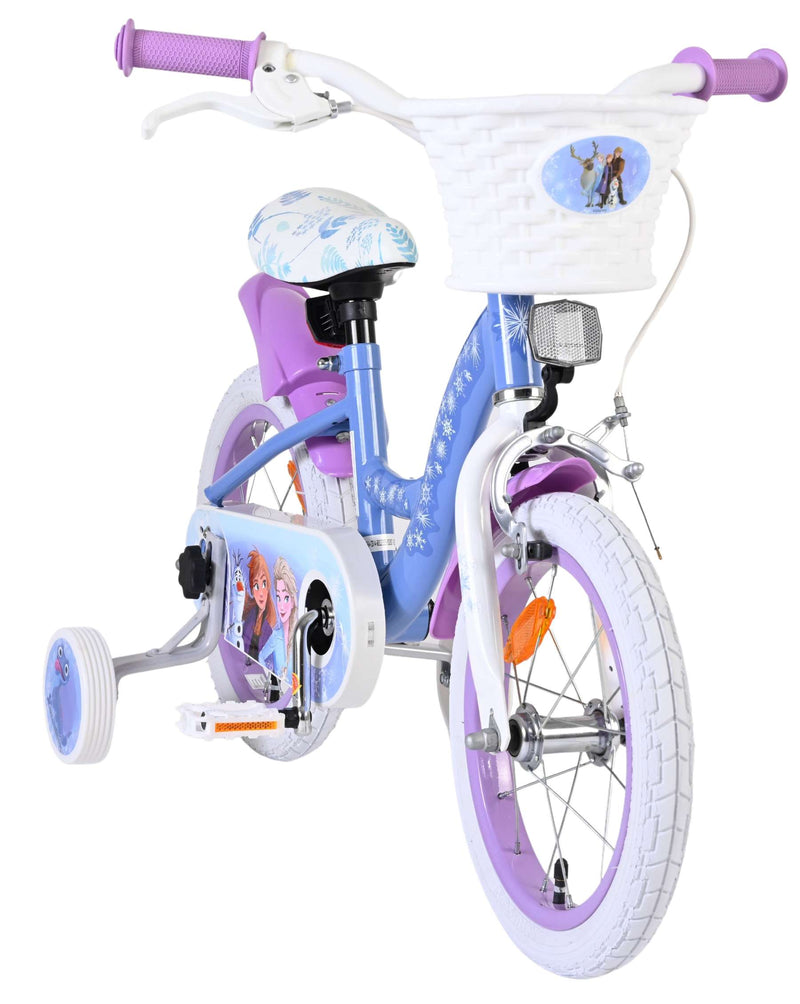 Load image into Gallery viewer, Disney die eiskönigin disney frozen 2 kinderfiets - meisjes - 14 inch - blauw paars
