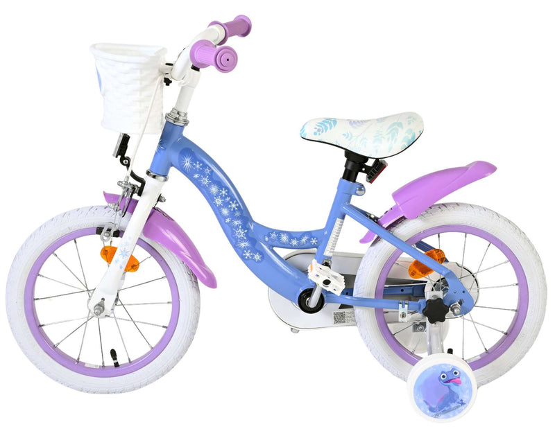 Load image into Gallery viewer, Disney die eiskönigin disney frozen 2 kinderfiets - meisjes - 14 inch - blauw paars
