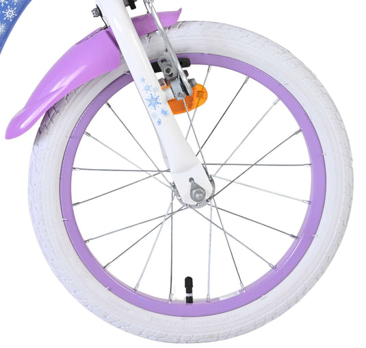 Disney die eiskönigin disney frozen 2 kinderfiets - meisjes - 16 inch - blauw paars - twee handremmen