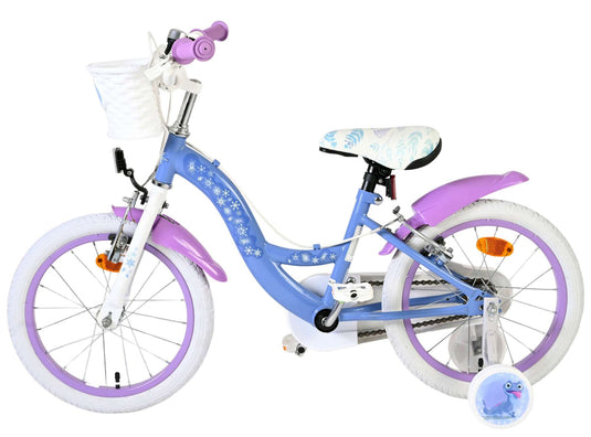 Disney die eiskönigin disney frozen 2 kinderfiets - meisjes - 16 inch - blauw paars - twee handremmen