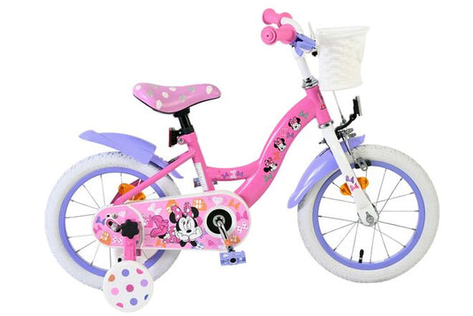 Disney minnie cutest ever! kinderfiets - meisjes - 14 inch - roze